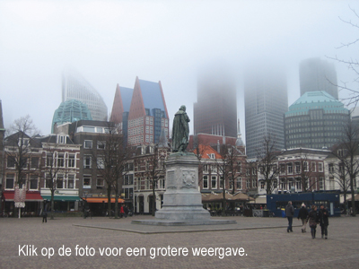 Wilma Bergveld - Den Haag in de mist - mini